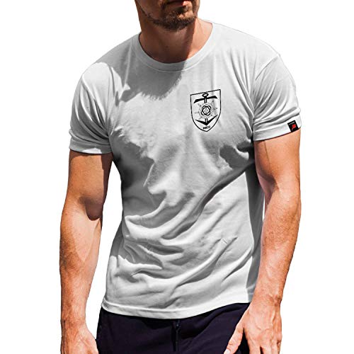 École de localisation marine Bremerhaven t-shirt blanc XX-Large avec armoiries héraldiques MOS