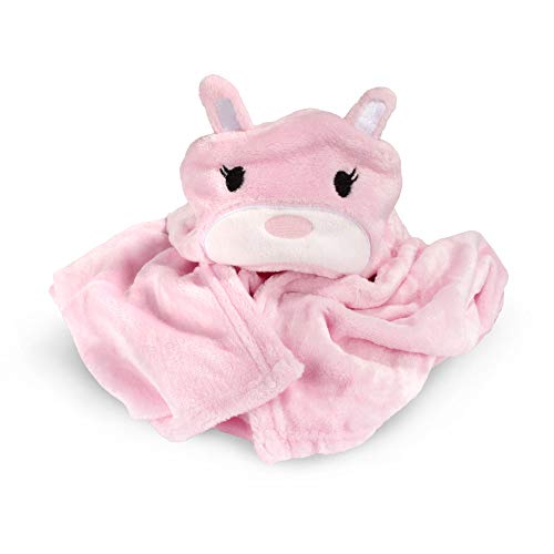 Image of BambooMN Super Soft Hooded Baby Bath Animal Towels - Cute Nursery Essentials Ages Newborn to Toddler - For Girls /Boys