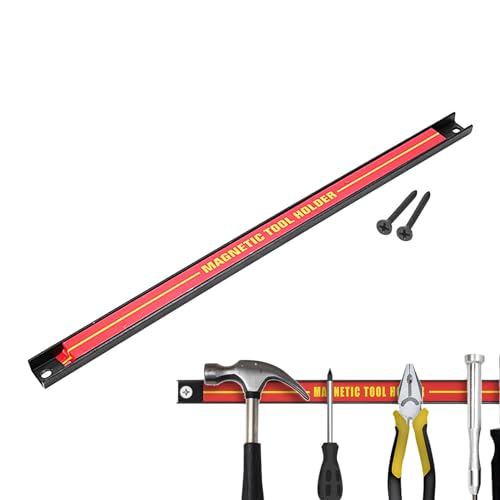 Barra portautensili magnetica in metallo per garage, grande capacità, organizer salvaspazio per officine automobilistiche