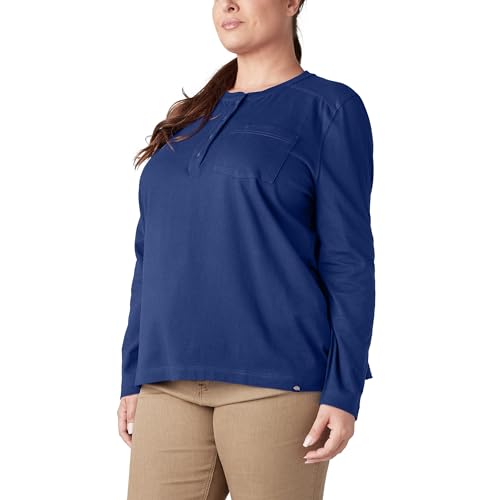 Camisa Henley Dickies Plus mujer solución en ropa duradera de algodón grueso tallas grandes 2
