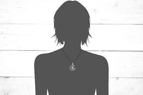 Miniatura 3 de Indigo Gabbro Hammered Metal Moon- in Antique Brass- Bronze- Copper-Silver-Gunmetal,-Enamel Black-Gold-Rose Gold Crescent Moon Gemstone Bead (6MM)