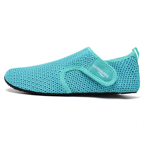 Image of WateLves Water Shoes for Women Men Swim Beach Aqua Socks Quick Dry Barefoot House Slippers Travel Shoes with Adjustable Magic Tape for Pool Diving Boating Yoga Surf