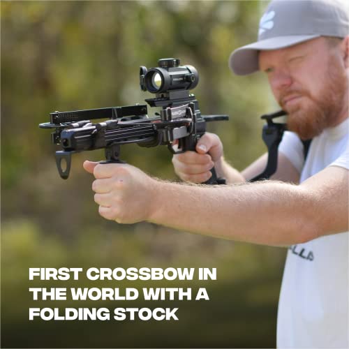 Ballista Bat Reverse Draw Compound Mini Crossbow, Self-Cocking With One Hand Small Crossbow For Hunting, Fishing And Target For Adults And Youth - Fast 420Fps, Powerful 150Lbs, Lightweight 3Lbs #TOP5