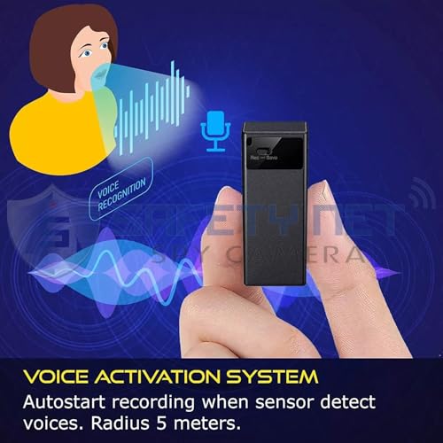 Image of SAFETYNET Voice Recorder Collection | USB, Pen, Keychain & Locket Style Recorders | 8GB-64GB | Compact & Portable Digital Audio Recorder (Model Number-6)