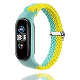 ★【Compatibilidad】: la colorida pulsera trenzada está especialmente diseñada para Xiaomi Mi Band 6 / Xiaomi Mi Band 5 / Xiaomi Mi Band 4 / Xiaomi Mi Band 3. Adecuado tanto para hombres como para mujeres.