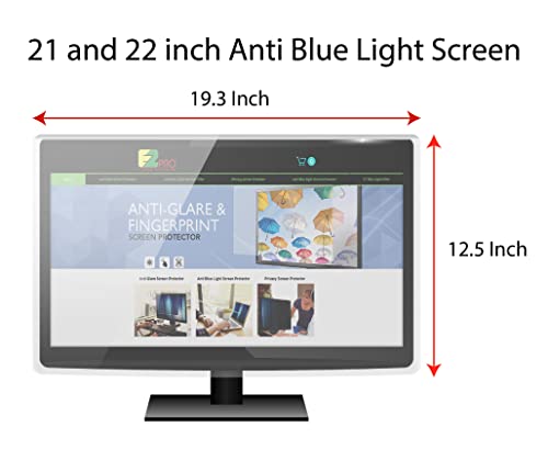 Anti Blue Light Screen Filter For 21 And 22 Inches Widescreen Desktop Monitor, Blocks Excessive Harmful Blue Light, Reduce Eye Fatigue And Eye Strain #TOP1