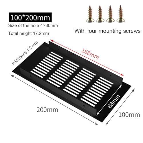 Grille de ventilation en alliage d'aluminium au fini soigné