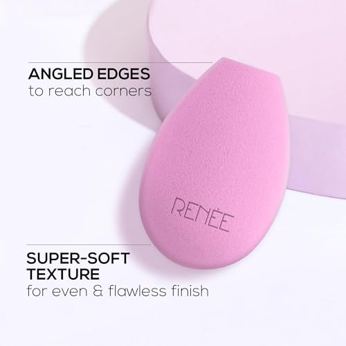 Image of RENEE Makeup Superblender 1pc, Angled Edge Sponge For Effortless Application of Dry & Wet products, Latex Free, Cruelty-Free & Travel friendly ideal for foundation