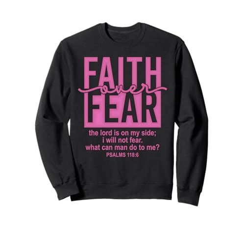 Jesus Faith Over Fear Pink Psalms 118:6 Christian Scripture �g���[�i�[
