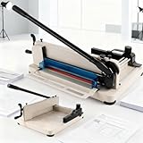 12 Inch Guillotine Paper Cutter, 400 Sheet Capacity Paper Cutter Heavy Duty, A4 Paper Trimmer Accurate Cutting with Safety Guard, 12