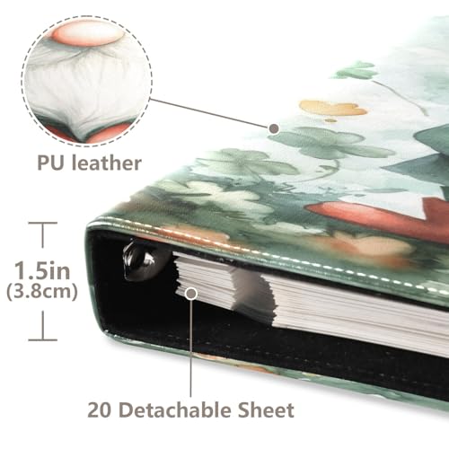 Álbum de fotos de PU Leather FLildon con 40 páginas adhesivas, tamaño 11.8 x 11.2 pulgadas miniatura 4