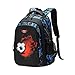 Asge Schulrucksack Jungen Teenager Schultaschen Mädchen Ranzen Ergonomischem Kinder Rucksäcke Fußball Druck Schulranzen für 8 10 14 Jahre School Bags for Boys Wasserdicht Schulranzen Groß für Schule