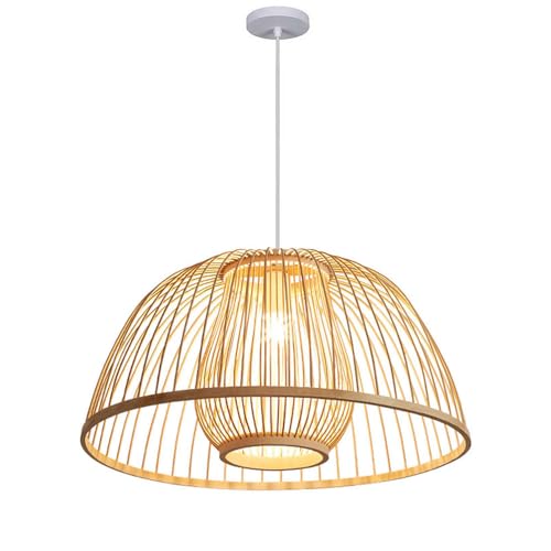 Luminaire Suspendu Bambou pour Remplacer un Éclairage Éblouissant Modern