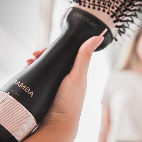 Cecotec Volumenbürste Bamba CeramicCare Unique. 1200 W Leistung, 2 in 1: Haartrockner und Styler, Keramikbeschichtung, 2 Geschwindigkeiten und 3 Temperaturen, Luftstromfunktion.