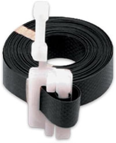CWC Pre-Cut Strapping - 1/2" x 17', Black (Pack of 500)