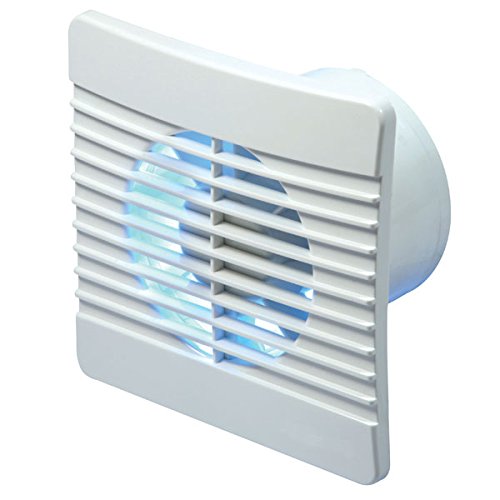 Manrose FLAT150T Axial Extractor Fan for 150 mm / 6 Inch Duct (Timer Model)