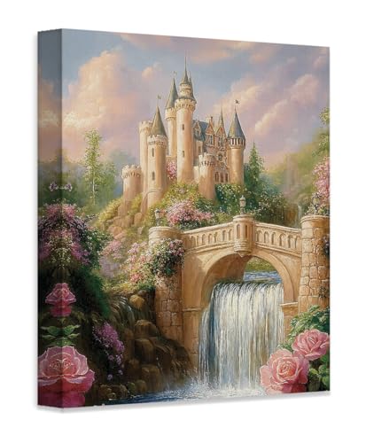 The Royal Castle Fairy Tale Wall Art Painting 18x24 Canvas