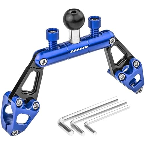 Barra de equilibrio para manillar de motocicleta azul ajustable
