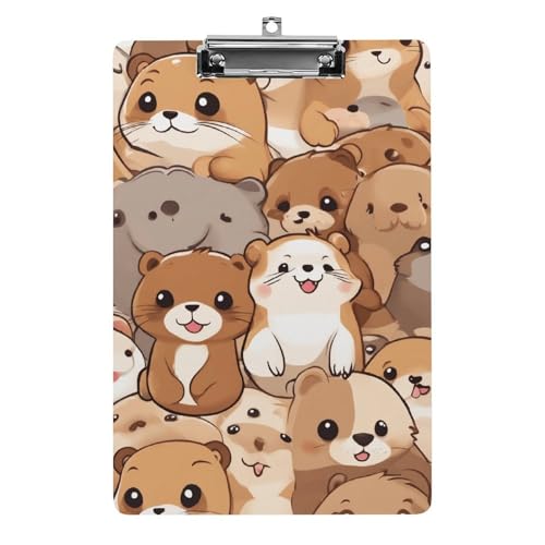 クリップボード かわいい アニマル 動物 A4サイズ対応 クリップファイル バインダークリップ 用箋ばさみ ファイルボード メモ帳 縦型 書類整理 おしゃれ かわいい 筆記 多機能 壁掛け プレゼント