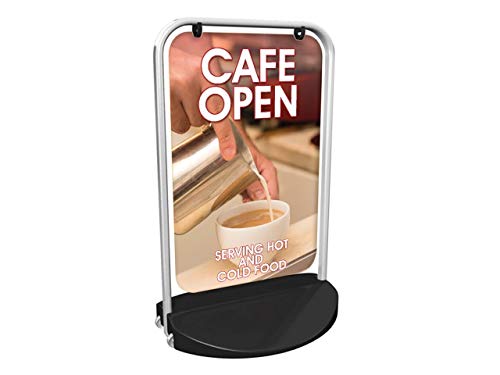 Cafe Open Swinger 3000 Pavement Sign MEGA Listing Outdoor Street Advertising Display…