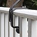 Achla Designs Deck Rail Shepherd's Pole, Angled (BGP-08), 7In