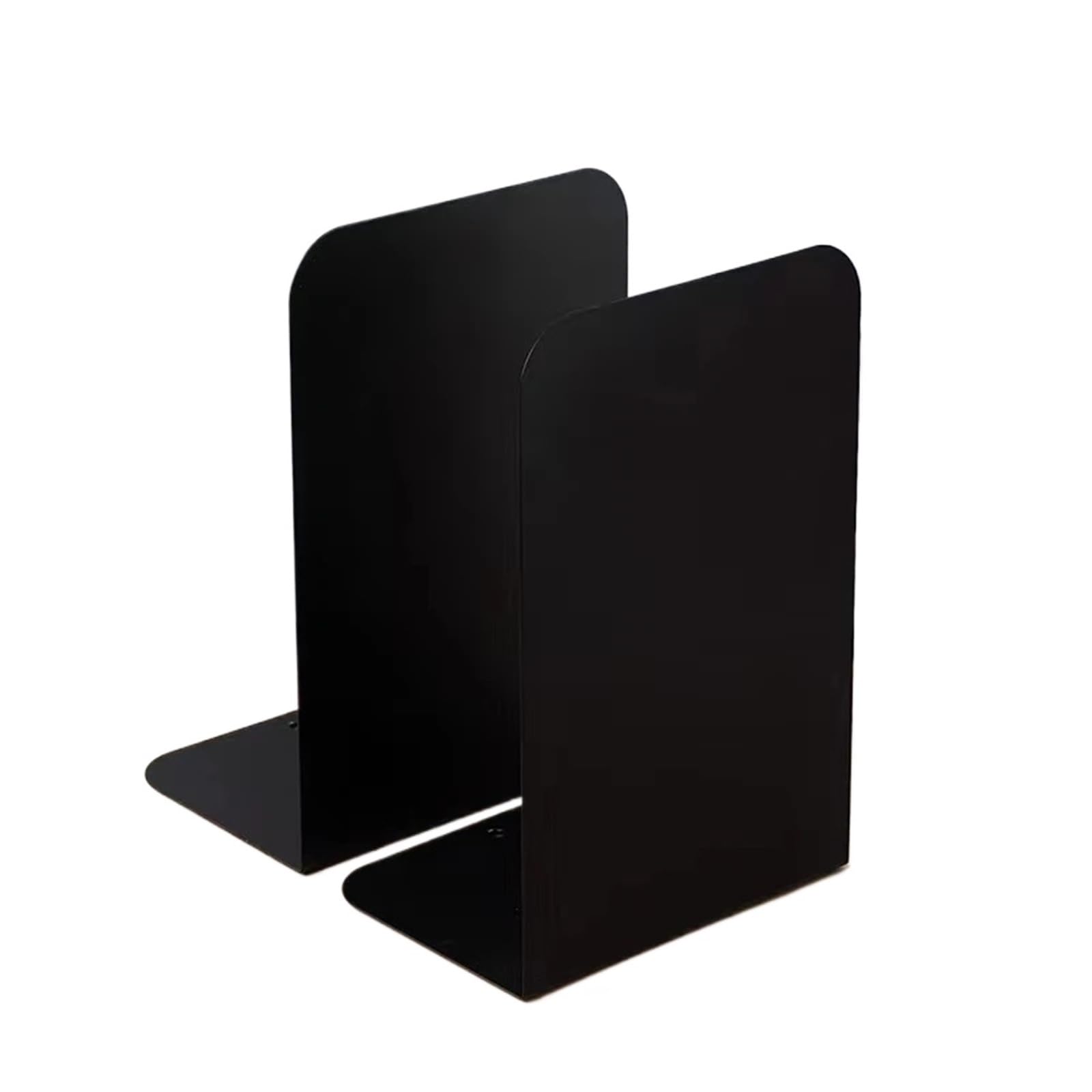 Desktop Bookends 1 Pair Home Office Desktop Organizer Bookends Bookstop Shelf Heavy Duty Bracket Sturdy Bookshelves for Book Storage(Black)