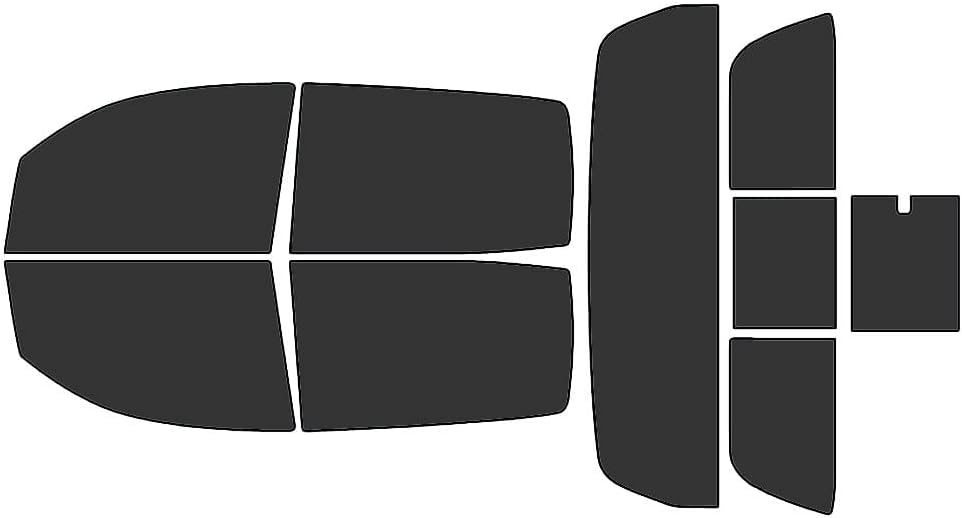 Rvinyl Window Tint Kit Compatible with Toyota Tundra 2007-2021 4 Door CrewMax - Black 20% - Single Ply No Bubble Film - Do it Yourself Vehicle Complete Precut Kit