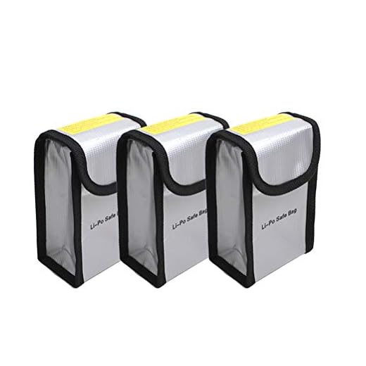 O'woda Phantom 3/4 Battery Safety Bag, 3 Pack Fireproof Explosion-Proof Lipo Safe Pouch Sleeve Guard Pouch Sack Charge Protection for DJI Phantom 3 SE/Phantom 4 Accessories