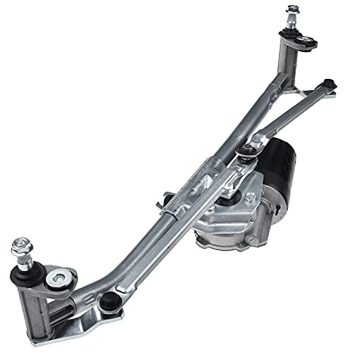 Image of A-Premium Front Windshield Wiper Motor and Linkage Assembly | Compatible with Volkswagen Beetle 2003-2010 Convertible, 1998-2010 Hatchback
