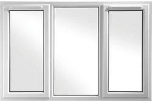 uPVC DOUBLE GLAZED WINDOW - A Rated - White - 1770 x 1190mm - Clear - 3 Panel Right Hung Left Hung