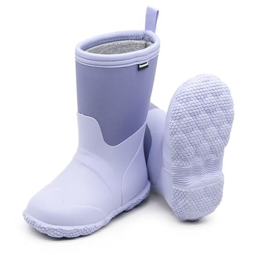 Kaussures Kids Rain Boots for Toddler Girls Boys Waterproof Insulated Rubber Winter Rain Boot for Child - Main Image
