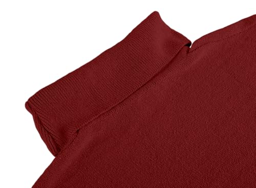 Image of yoeasy Women's Turtleneck Oversized Long Batwing Sleeve Pullover Sweater Spilt Hem Knit Sweater