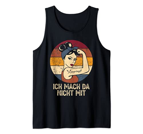 Camiseta sin vacunación con texto "No Danke Ich Mach Da nicht mit Camiseta sin Mangas