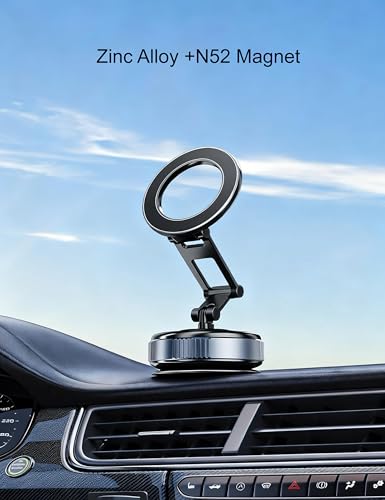 Vearstie Magnetic Car Phone Mount, 360° Rotation for iPhone 17-12 & Android - image 2