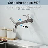 Llave mezcladora de pared para lavabo 15 Imagen adicional