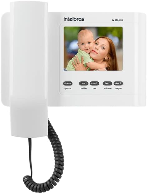Indoor Video Intercom Unit IV 4000 HS in White Intelbras