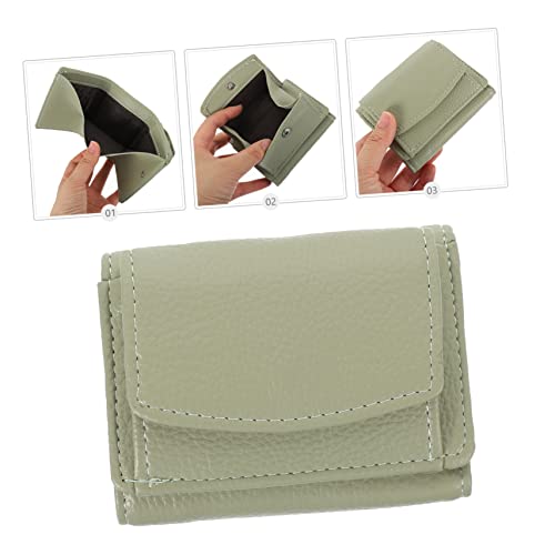 Homoyoyo Pu Leather Wallet for Women Rfid-blocking Coin Purse Multiple Card Slots Compact Fashion Organizer for Travel Shopping and Daily Use Green4