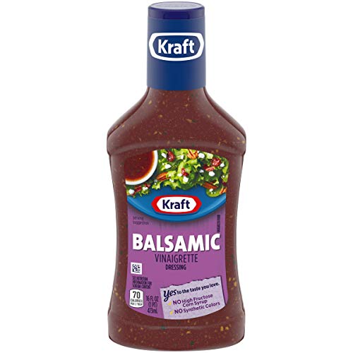 Image of Kraft Balsamic Vinaigrette Salad Dressing (6 ct Pack, 16 fl oz Bottles)