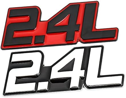 Amazon Co Jp Mliensio 車のトランクステッカー2 0l 2 2l 2 3l 2 4l 2 5l 2 7l 2 8lバッジデカール A A A Color Name B 2 4l Size Black Red ベビー マタニティ