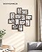 SONGMICS 4x6 Collage Picture Frames, 12-Pack Photo Collage Frame for Wall Decor, Glass Front, Assembly Required, Rustic Brown URPF022X01