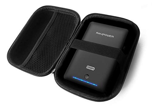 FitSand (TM) Travel Zipper Carry EVA Hard Case for Power Banks RAVPower 22000mAh Portable Charger