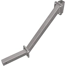 UTV, ATV & Truck Spreader Conversion Bracket, Heavy-Duty Steel 2-Inch Receiver Hitch Mount ATV Spreader Manual & Electronic Feed Gate Models, Angled Design