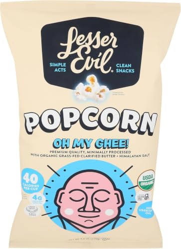 Image of LesserEvil Oh My Ghee Organic Popcorn, 5 Oz (Pack of 5)