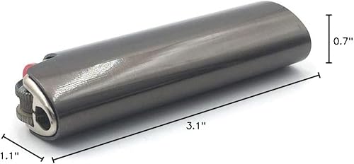 Miniatura 7 de Lucklybestseller Juego de 8 piezas de metal para encendedor de tamaño matrimonial BIC J6