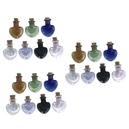 Bouteilles verre miniatures design cœur et liège de qualité supérieure - 2