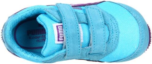 Puma Steeple Glitter V Sneaker (Toddler/Little Kid/Big Kid),Blue Atoll/Amaranth Purple,2.5 M US Little Kid | Image 4