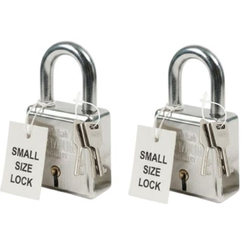 Malaikah | Premium 6-Levers Heavy Duty Push Lock (Pack of 2) | 160 Grams Solid Build Padlock for Main Gate, Home & Office Security-image-25