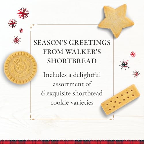Walker’s 2025 Advent Calendar with Shortbread Cookies from Scotland - 24 Count (10.4 oz) - Limited Edition Cookie Box with Christmas Cookies in Various Shapes and Flavors