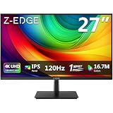 Z-Edge 27-inch 4K Gaming Monitor, 120Hz UHD 3840x2160 IPS Monitor, S274K 1ms MPRT Refresh Rate, 16.7M Colors, HDMI 2.0 x2 and DP 1.4 x 2