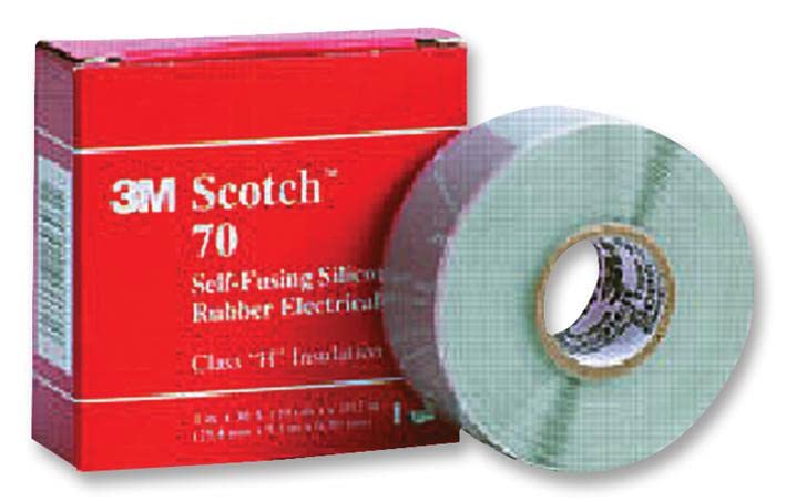 Nastro, gomma siliconica, 9,14 m x 25,4 mm, nastro isolante elettrico, qt.1 | 70 25 mm